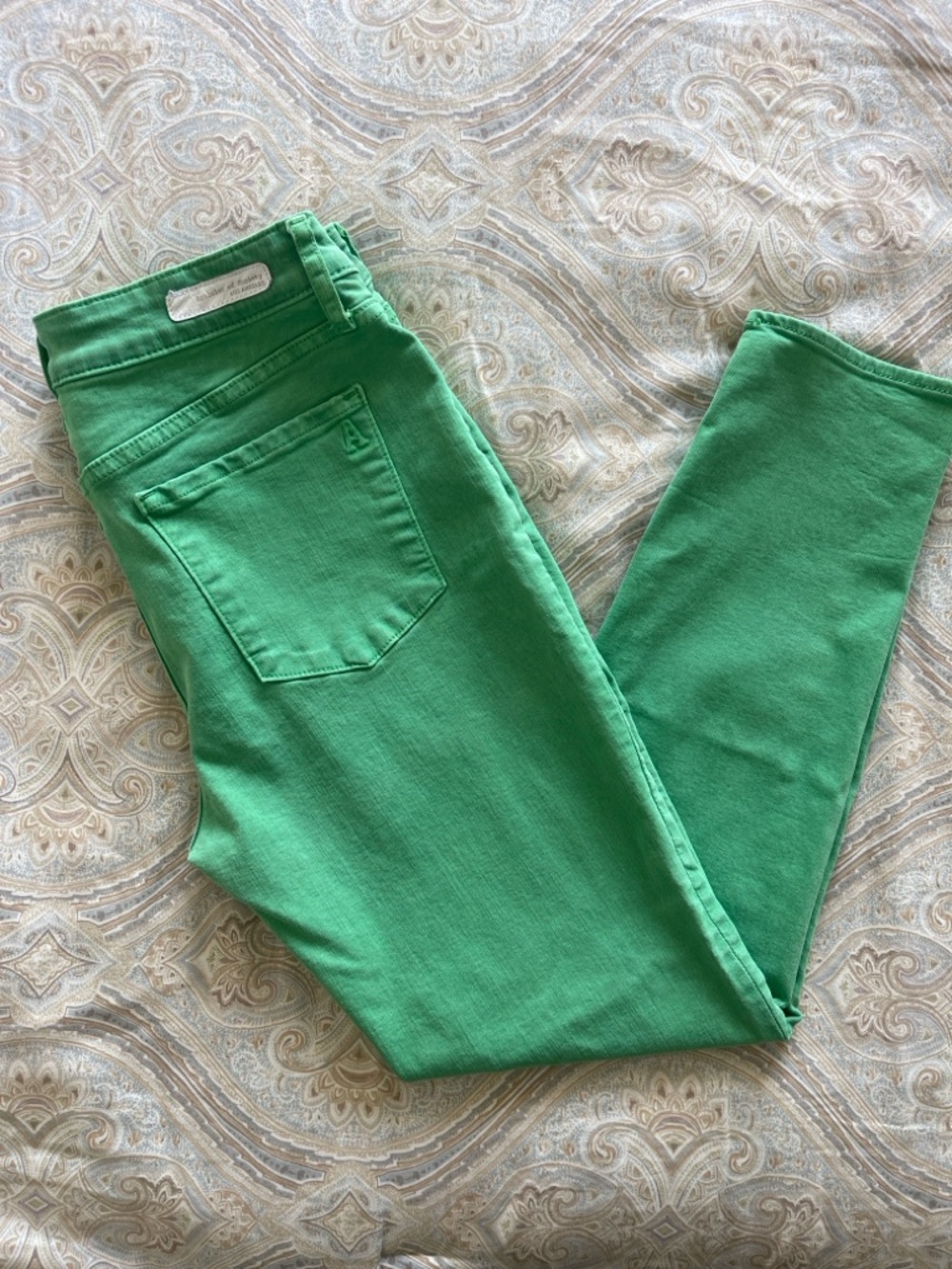 Articles Of Society Kelly Green Ankle Skinny Jeans